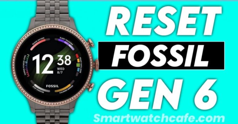 Reset Fossil Smartwatch Gen 6