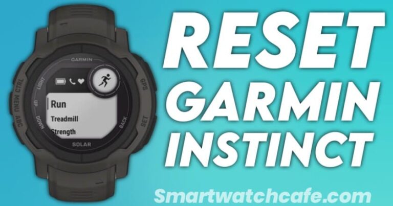 Resetting Your Garmin Instinct